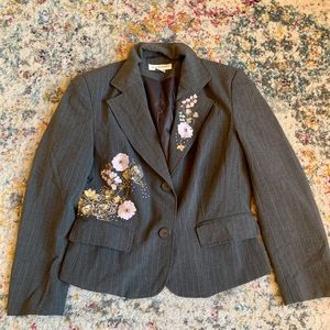 Pinstripe Gray Suit